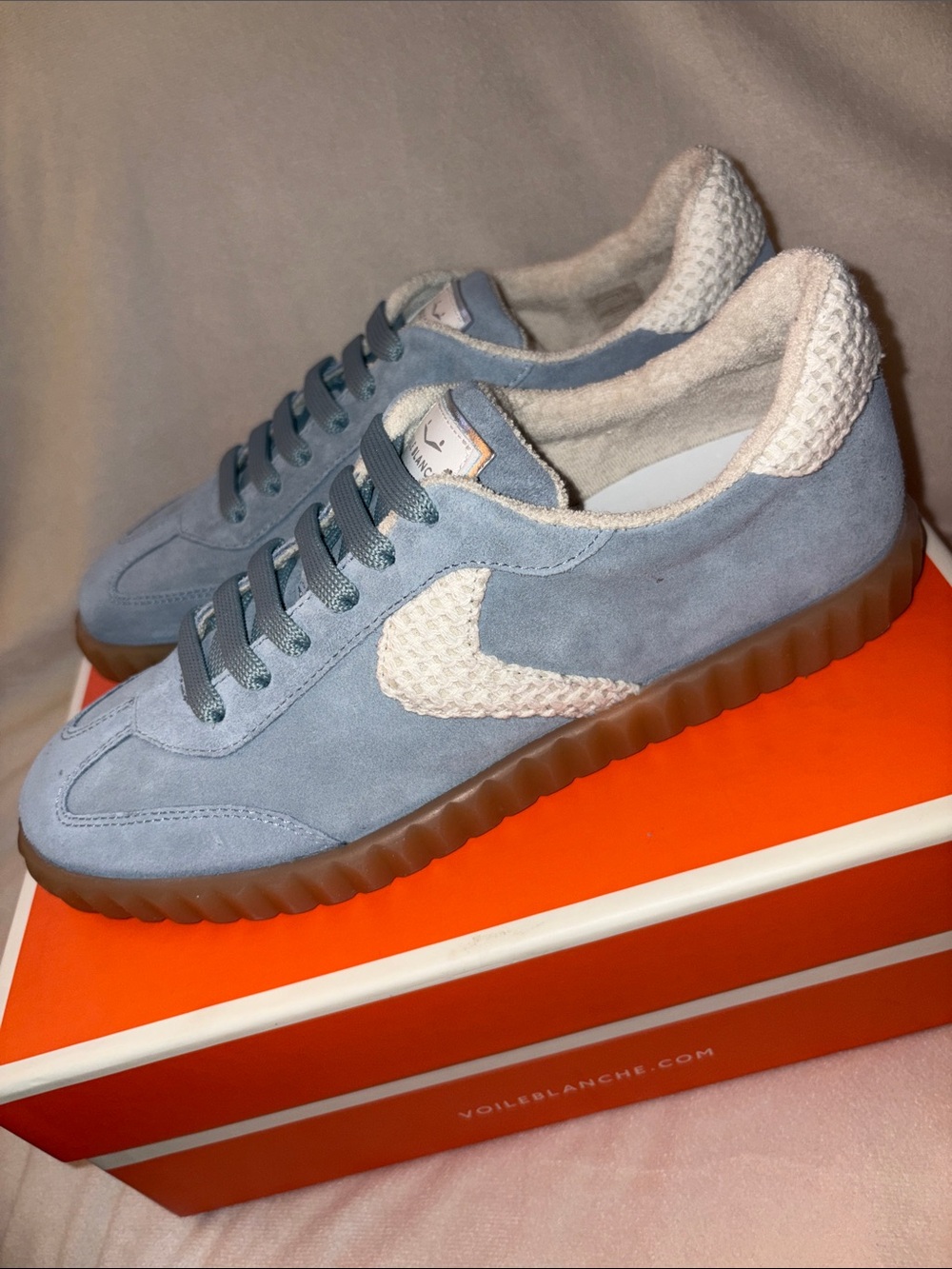 NWT VOILE BLANCHE INES Sneaker in Cloud Grey - Picture 13 of 15